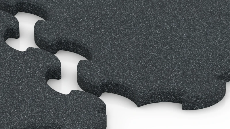 Optimised jigsaw interlock with bevelled edges
