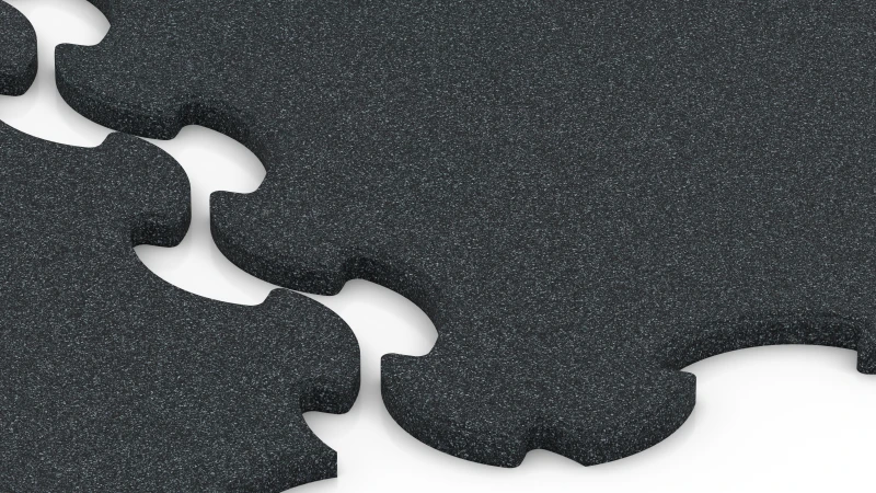 Optimised jigsaw interlock with slight bevel