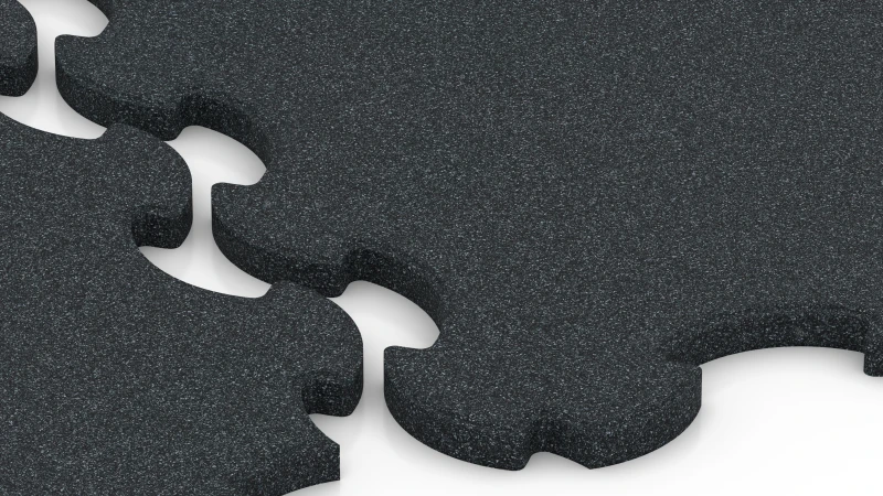 Optimised jigsaw interlock with bevelled edges