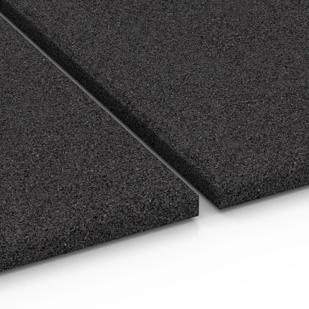 Großaufnahme vom Verbindungssystem von WARCO-Boden 6381 - Stable Mat im Farbdesign Anthracite. Abmessungen 100 x 50 x 3 cm | 0,50 m².