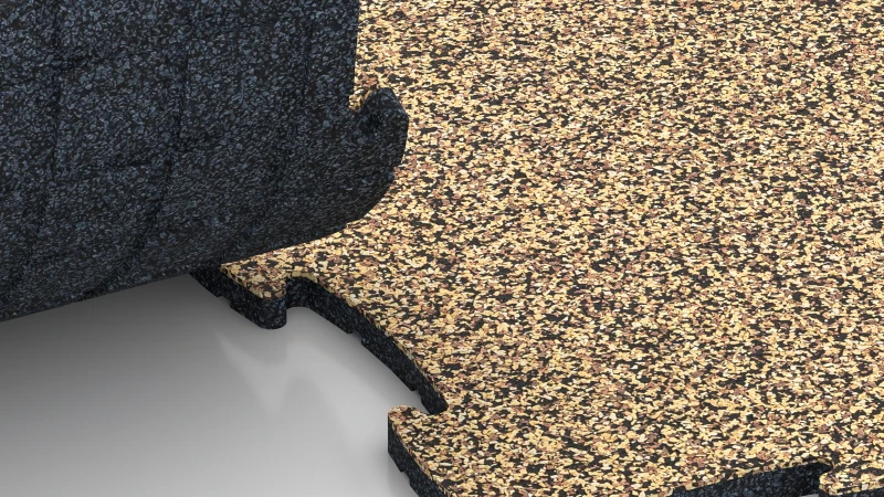 Optimised jigsaw interlock without bevel