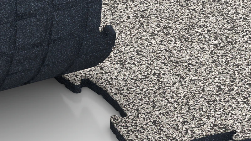 Optimised jigsaw interlock without bevel