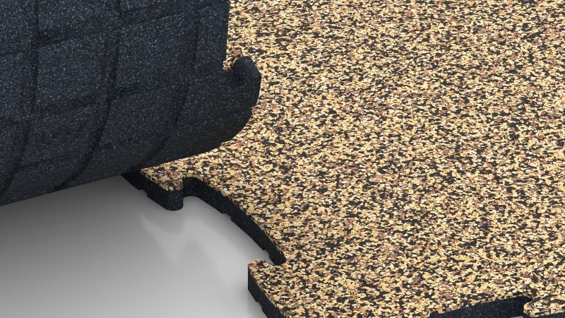 Optimised jigsaw interlock without bevel