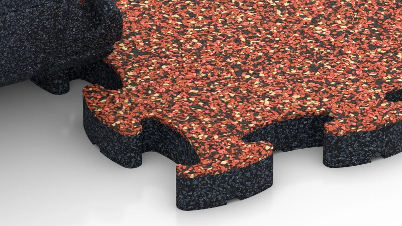 Optimised jigsaw interlock without bevel