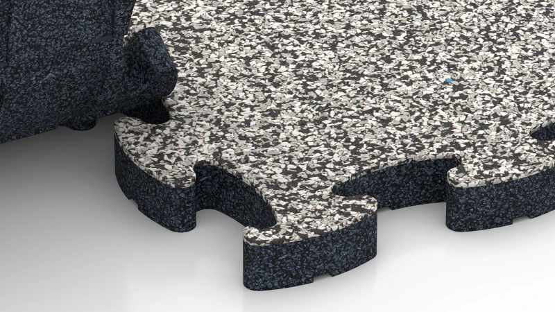 Optimised jigsaw interlock without bevel