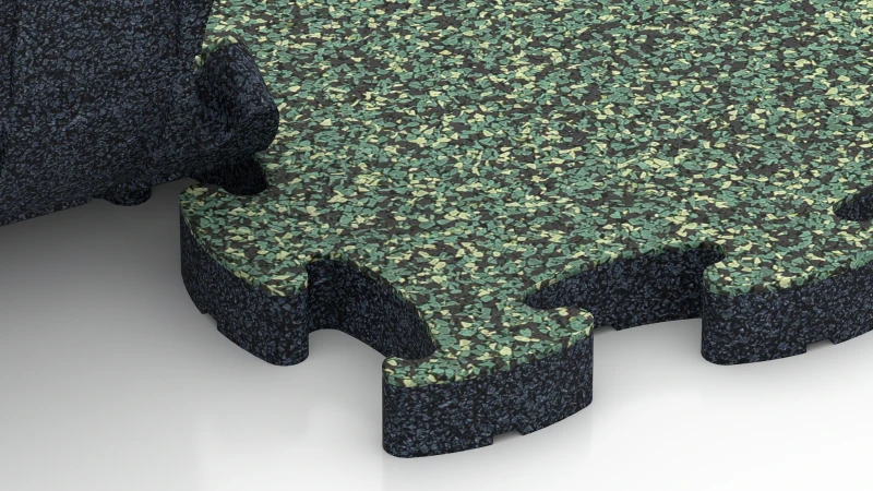 Optimised jigsaw interlock without bevel
