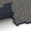 Großaufnahme vom Verbindungssystem von WARCO-Boden 6850 - Fitness Active Floor System im Farbdesign Dark Grey Granite. Abmessungen 97,1 x 97,1 x 2,8 cm.