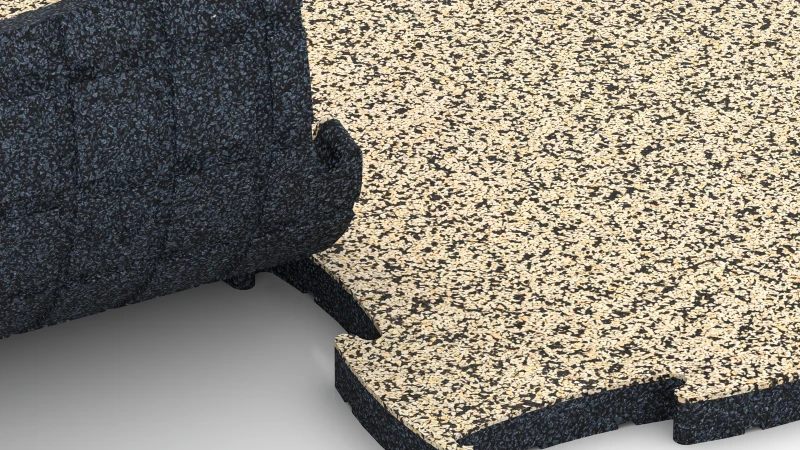 Optimised jigsaw interlock without bevel