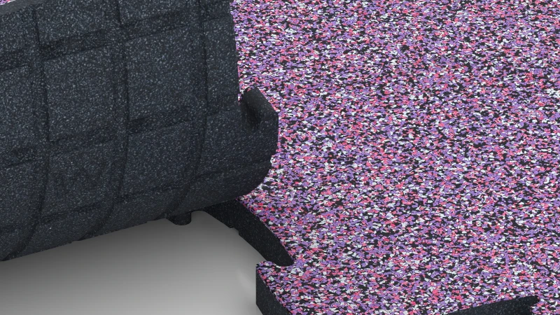 Optimised jigsaw interlock without bevel