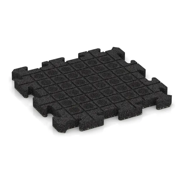 Aufsicht auf die Unterseite, also die Bodenseite von WARCO-Formteil 2918 - Pool Decking Tile im Format 500 x 500 x 40 mm.