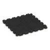 Aufsicht auf die Unterseite, also die Bodenseite von WARCO-Formteil 3419 - Fitness Floor Protection Mat HD im Format 1000 x 1000 x 40 mm.