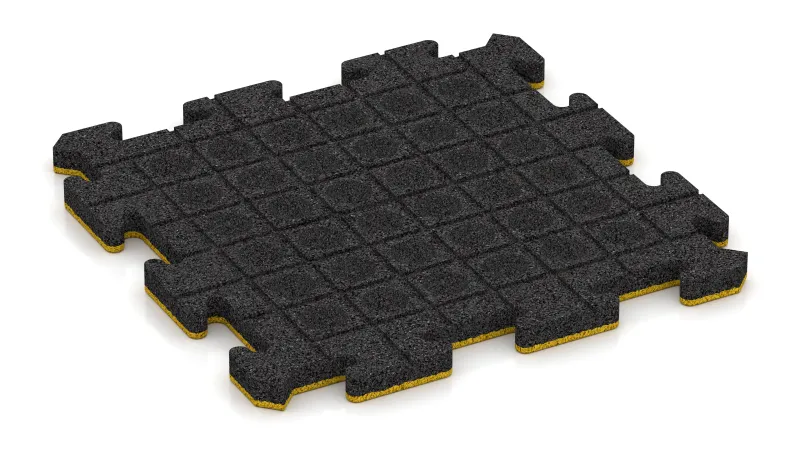 Drainage channels and domes in a square pattern