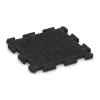 Aufsicht auf die Unterseite, also die Bodenseite von WARCO-Formteil 4544 - Rubber sports surface HD im Format 500 x 500 x 30 mm.