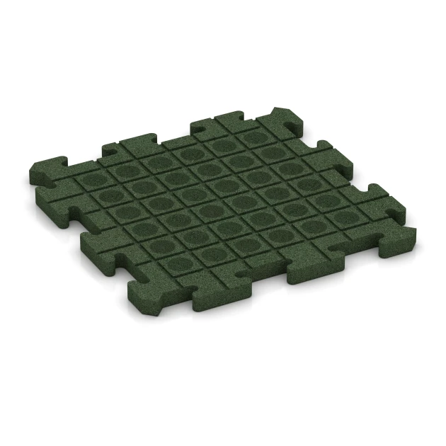 Aufsicht auf die Unterseite, also die Bodenseite von WARCO-Formteil 2775 - Outdoor tile im Format 50 x 50 x 3 cm | 0,25 m².