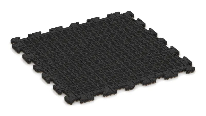 Drainage channels and domes in a square pattern