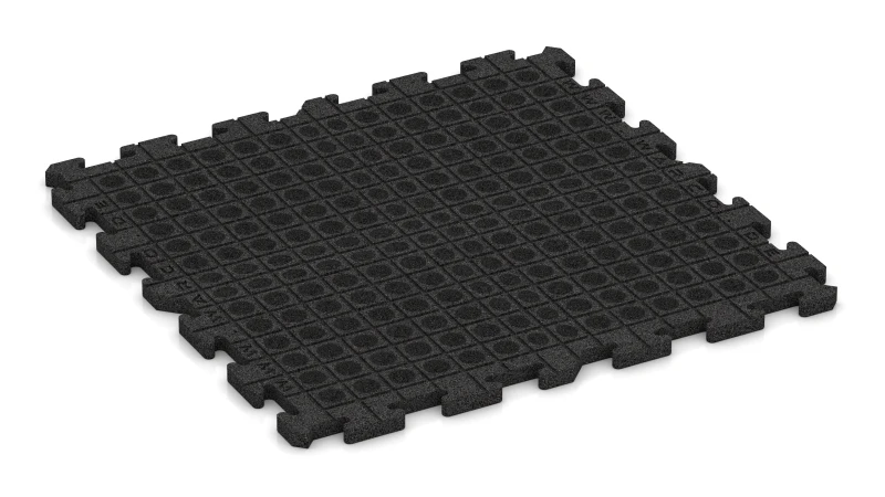 Drainage channels and domes in a square pattern