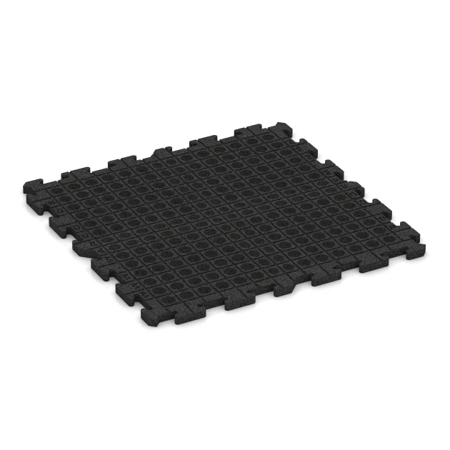 Aufsicht auf die Unterseite, also die Bodenseite von WARCO-Formteil 3324 - Playground flooring im Format 100 x 100 x 3 cm | 1,00 m².