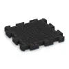 Aufsicht auf die Unterseite, also die Bodenseite von WARCO-Formteil 3027 - Outdoor click tile im Format 500 x 500 x 50 mm.