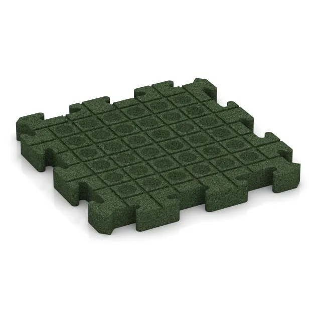 Aufsicht auf die Unterseite, also die Bodenseite von WARCO-Formteil 4084 - Paddock mat im Format 500 x 500 x 50 mm.