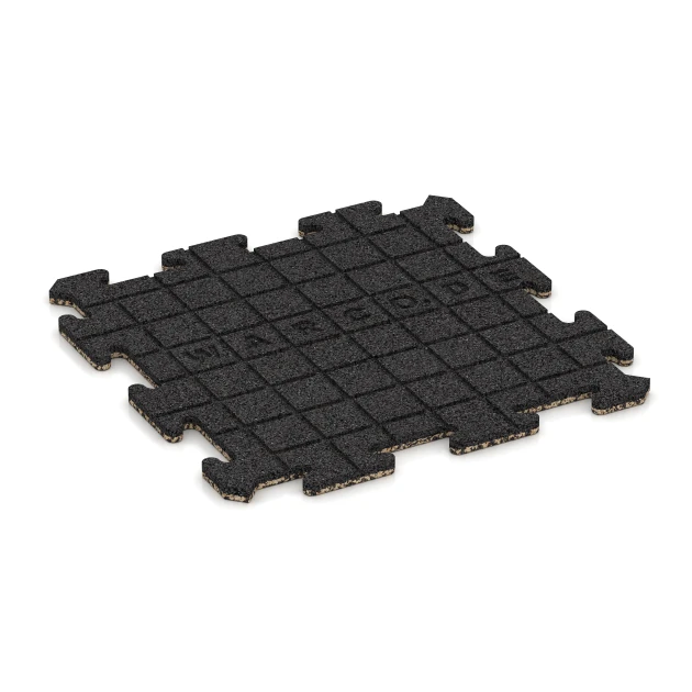 Aufsicht auf die Unterseite, also die Bodenseite von WARCO-Formteil 0040 - Balcony tile im Format 50 x 50 x 1,8 cm | 0,25 m².