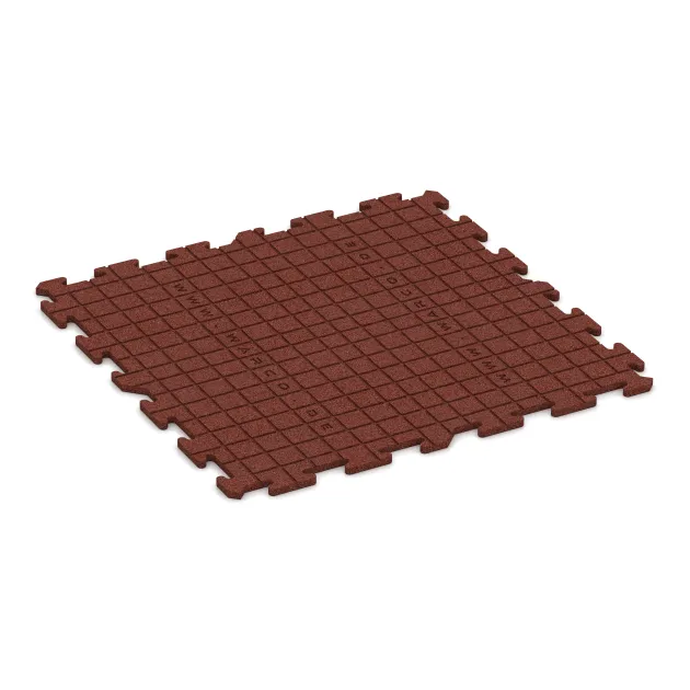 Aufsicht auf die Unterseite, also die Bodenseite von WARCO-Formteil 3960 - Dog sports floor HD im Format 1000 x 1000 x 18 mm.