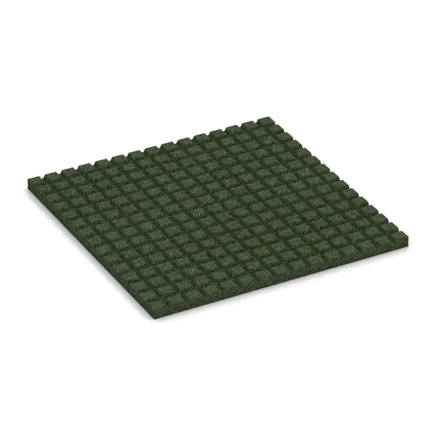 Aufsicht auf die Unterseite, also die Bodenseite von WARCO-Formteil 3642 - Stable mat HD im Format 1000 x 1000 x 40 mm.