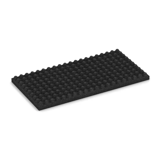 Aufsicht auf die Unterseite, also die Bodenseite von WARCO-Formteil 3643 - Luxury stable mat im Format 1000 x 500 x 55 mm.