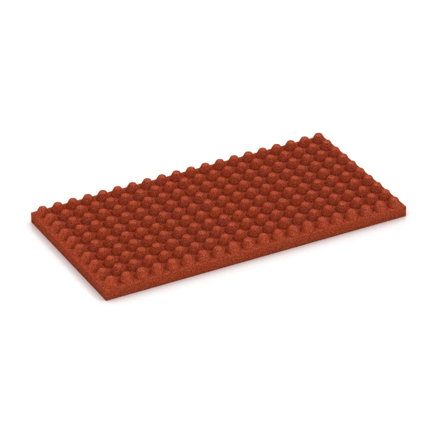 Aufsicht auf die Unterseite, also die Bodenseite von WARCO-Formteil 3644 - Luxury stable mat im Format 100 × 50 × 5,5 cm.