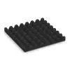 Aufsicht auf die Unterseite, also die Bodenseite von WARCO-Formteil 5362 - Playground safety tile im Format 500 x 500 x 50 mm.