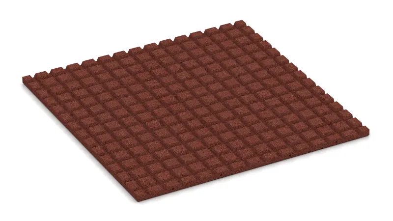 Structure of 15 mm high truncated pyramids