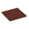 Aufsicht auf die Unterseite, also die Bodenseite von WARCO-Formteil 0527 - Wall protection tile im Format 500 x 500 x 25 mm.