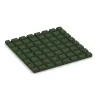 Aufsicht auf die Unterseite, also die Bodenseite von WARCO-Formteil 0534 - Outdoor rubber tile im Format 500 x 500 x 25 mm.