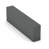 Aufsicht auf die Unterseite, also die Bodenseite von WARCO-Formteil 2601 - Rubber kerbstone (Solid step) im Format 1000 x 300 x 150 mm.