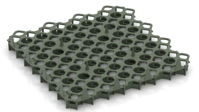 Grass Grid with Ground Spikes