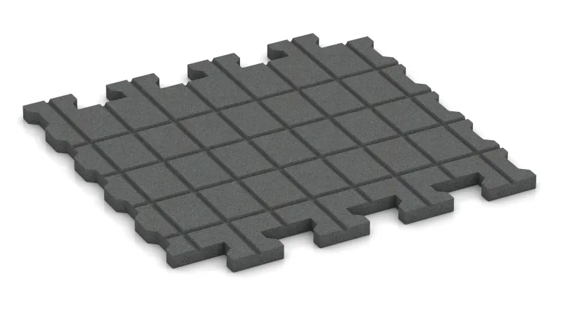 Drainage channels in square pattern - 6 mm wide