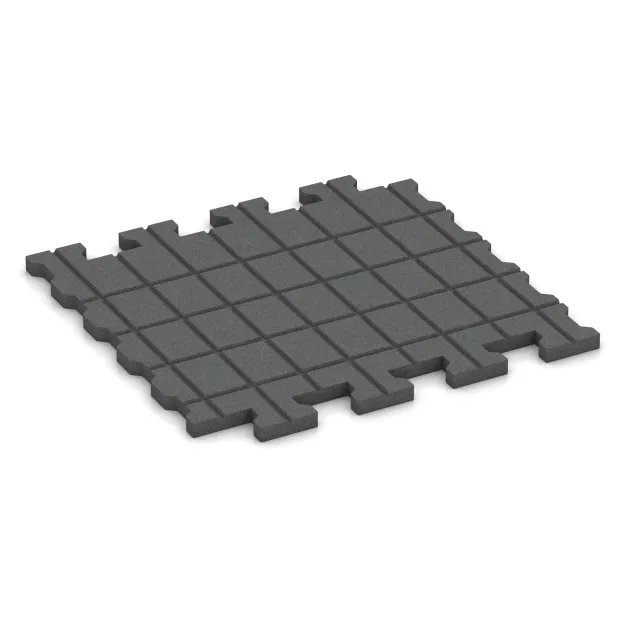 Aufsicht auf die Unterseite, also die Bodenseite von WARCO-Formteil 3548 - Interlocking paver mat im Format 1120 x 1000 x 43 mm.