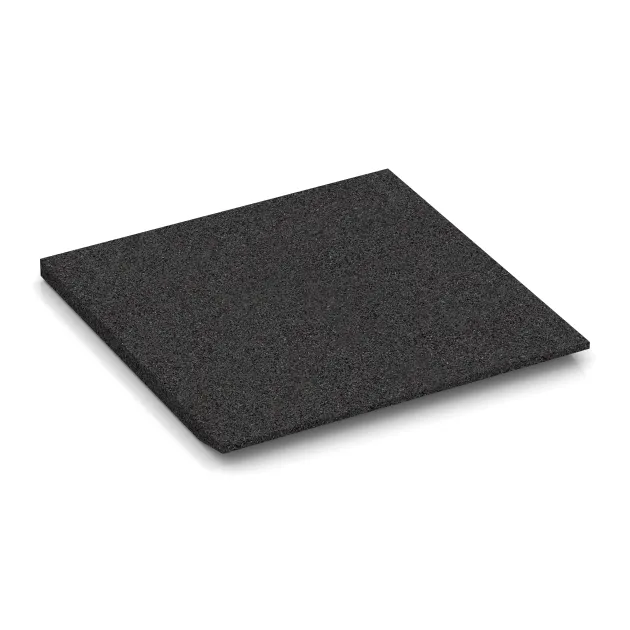 Aufsicht auf die Unterseite, also die Bodenseite von WARCO-Formteil 0425 - Edge tile (one chamfered side) im Format 500 x 500 x 30 mm.