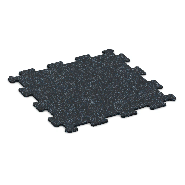 Aufsicht auf die Unterseite, also die Bodenseite von WARCO-Formteil 0917 - Fitness Floor Compact im Format 485 x 485 x 8 mm | 0,235 m².