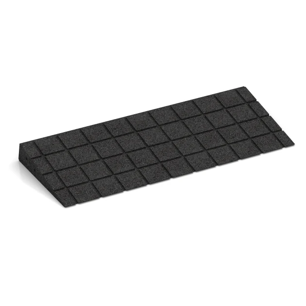 Aufsicht auf die Unterseite, also die Bodenseite von WARCO-Formteil 2548 - Transition ramp 75 cm im Format 75 x 30 cm | 8 < 65 mm.