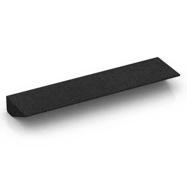 Aufsicht auf die Unterseite, also die Bodenseite von WARCO-Formteil 6603 - Threshold Ramp im Format 100 × 25 cm | 1 < 10 cm.