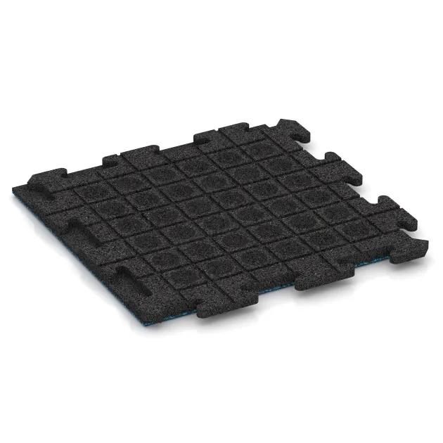 Aufsicht auf die Unterseite, also die Bodenseite von WARCO-Formteil 1163 - Terrace tile Classic im Format 500 x 500 x 30 mm.