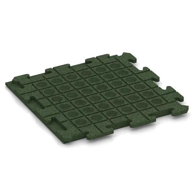 Aufsicht auf die Unterseite, also die Bodenseite von WARCO-Formteil 1261 - Dog kennel floor tile im Format 500 x 500 x 30 mm.