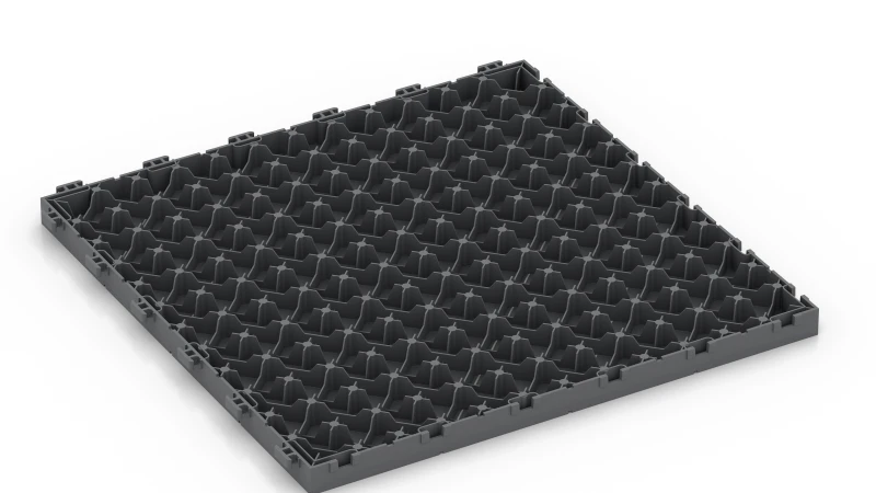 Grid Structure with Support Feet