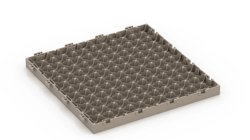 Grid Structure with Support Feet