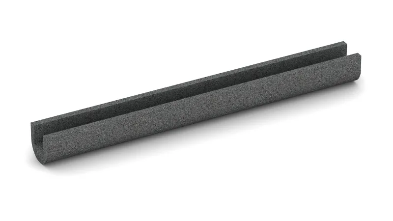 Smooth underside - without embossed structure