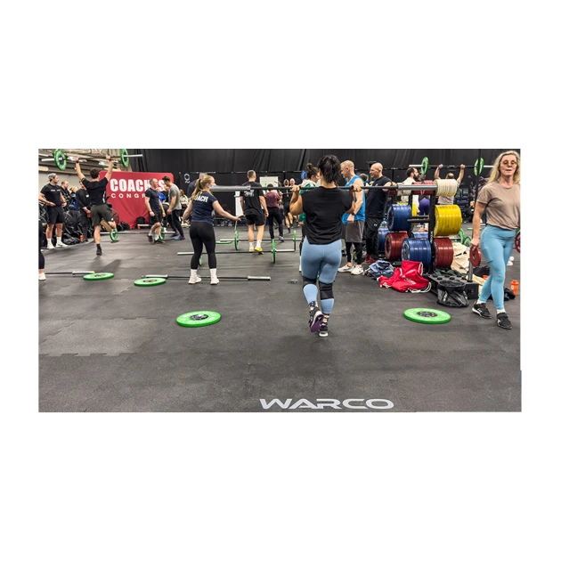 Aufsicht auf die Unterseite, also die Bodenseite von WARCO-Formteil 6191 - Rental Floor Fitness Performance Elite im Format 15 × 20 m | 300 m².