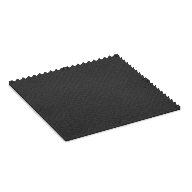 Aufsicht auf die Unterseite, also die Bodenseite von WARCO-Formteil 3782 - Fitness Performance Impact Training Floor im Format 100 × 100 × 3 cm.