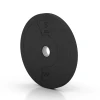Aufsicht auf die Unterseite, also die Bodenseite von WARCO-Formteil 6084 - Bumper Plate – Solid Rubber im Format 5 kg | ø 45,4 x 3,15 cm.