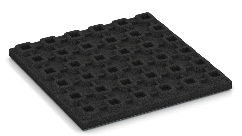 Tile with O-Shaped Drainage Feet