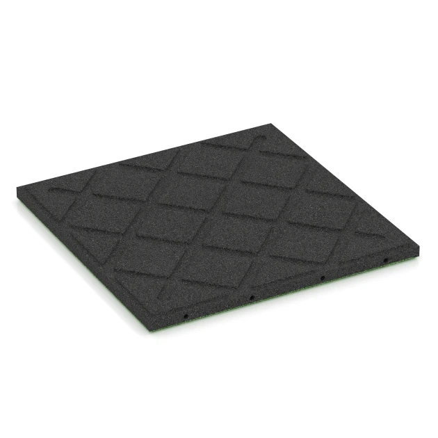 Aufsicht auf die Unterseite, also die Bodenseite von WARCO-Formteil 6184 - Dog resting mat im Format 50 x 50 x 3 cm | 0,25 m².